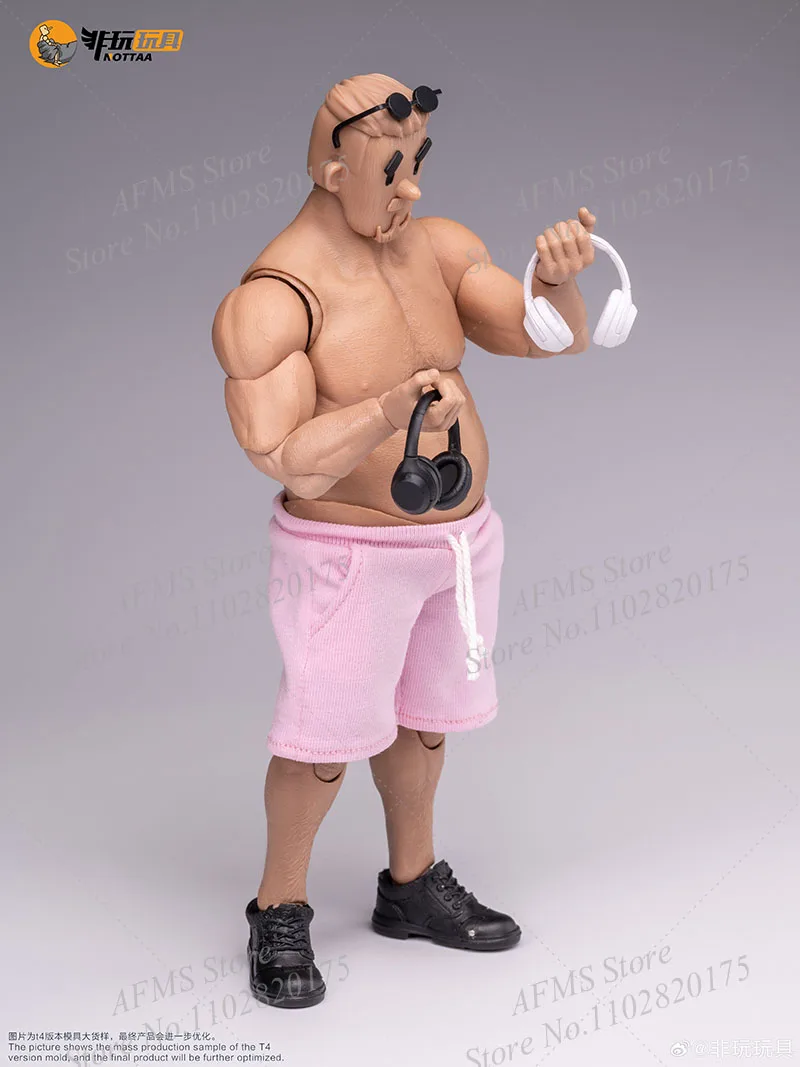Notaman 1/12 Scale Collectible Figure Sport Middle-Aged Man Fitness Fanatic 17Cm Super Flexible Joint Action Figure Soldier - Image 5