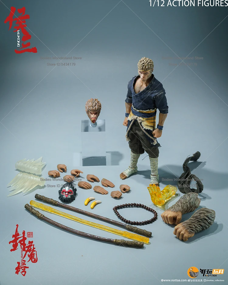 In Stock Nota 1/12 Scale Male Soldier Black Myth Wukong Anime Hou San Deluxe Edition 6Inch Action Figure Doll Collection