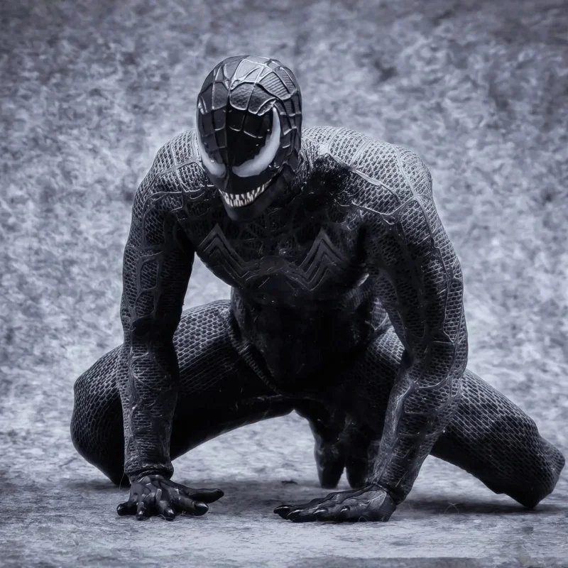 In Stock Venom Spider-Man Symbiotic Variant 1/12 Scale 6in Sawtooth Action Figure Anime Model Trendy Toys Desktop Doll - Image 6