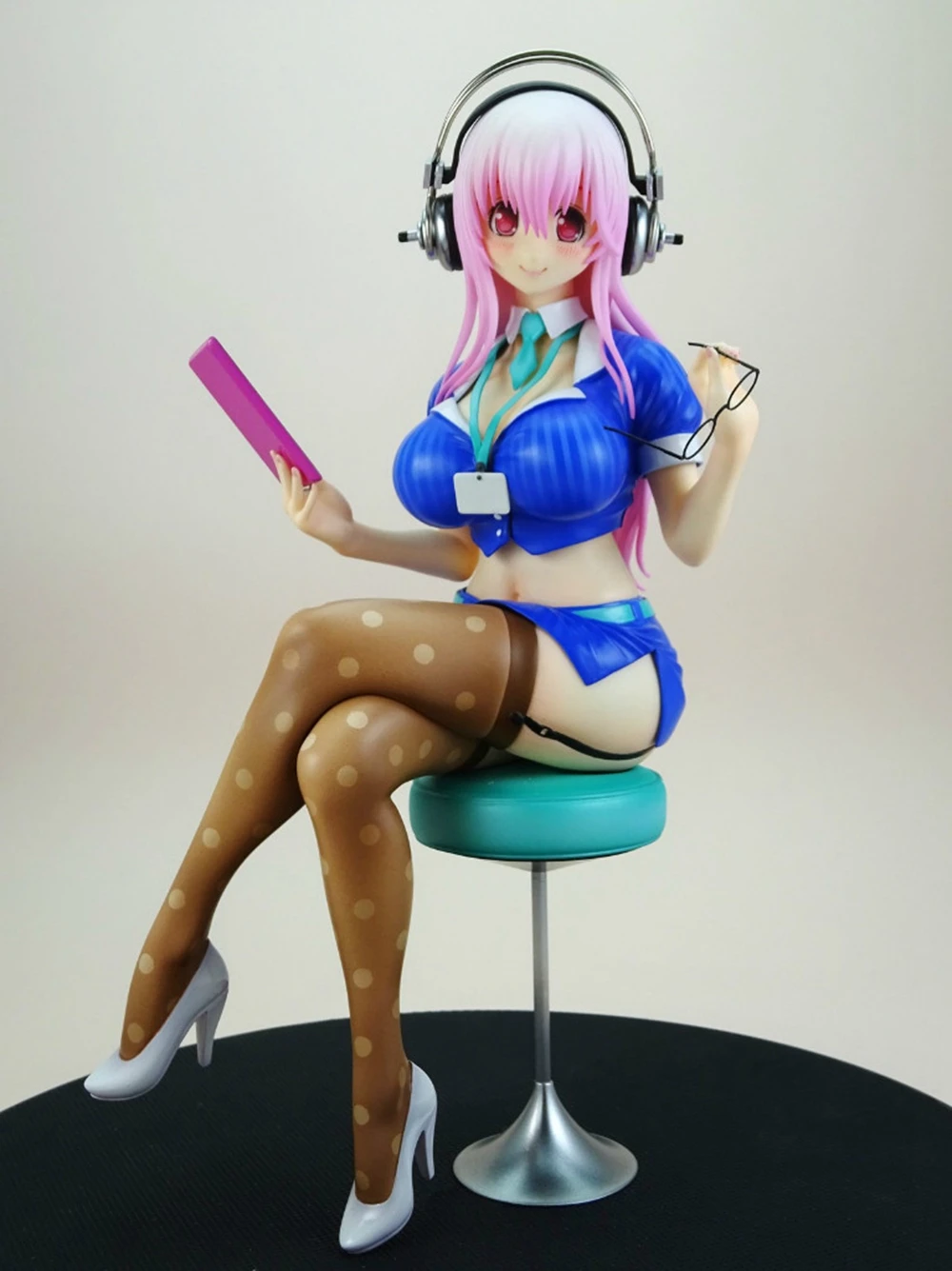 10CM Anime Figure Super Sonico PVC Action Figurine Model Toy Cake Decor Swimsuit Dress Up SoniComi Noodle Stopper Figure Gift