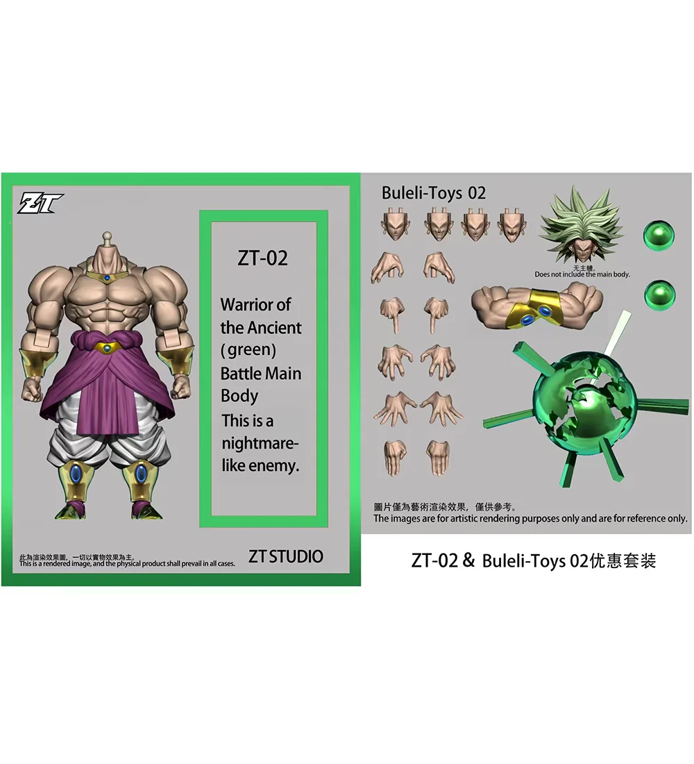 New ZT Studio Broly Action Figure Dragon Ball Z ZT01 ZT02 ZT03 MP SHF broly Anime Figurine Super Saiyan figure TOYS GIFTS - Image 9