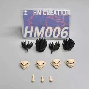 HM Studio Original Dragon Ball SHF God Gohan Black Gohan Head Sculpture Accessories Pack Insufficient Body Shf Dragon Ball 1/12
