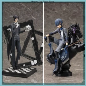 Black Butler Ciel Phantomhive Sebastian Michaelis Anime Figure Model Statue Boys Collection Desktop Decoration Ornament Toy Gift