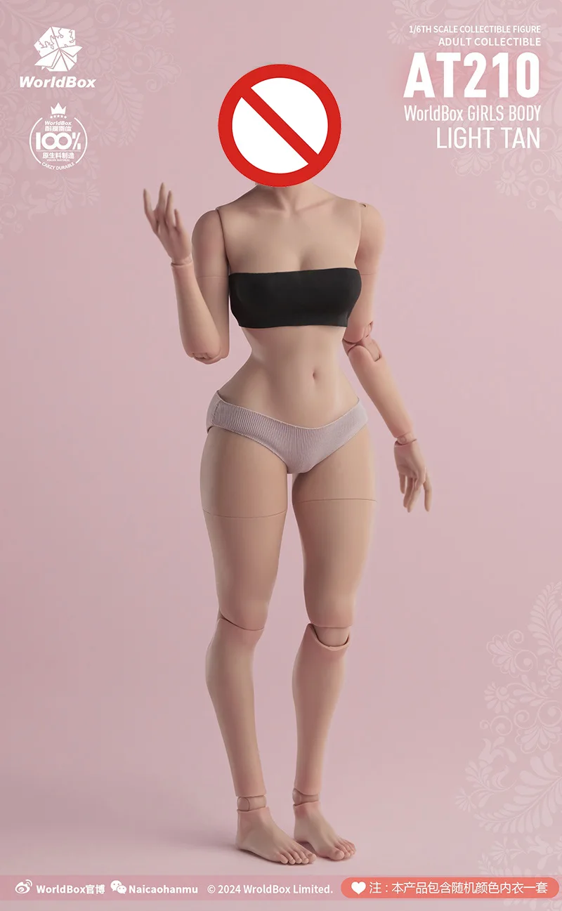 in Stock Worldbox AT210 1/6 Wasp Waist Full Buttock Joint Body 27cm Female Soldier Super Flexible Action Figure Body Doll - Image 7