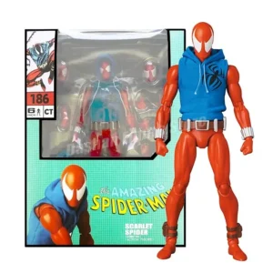 CT Toys Mafex 186 Scarlet Spider Action Figure Comic Wolverine Spiderman Figure Collection Shf The Amazing Spider-Man Model Toys
