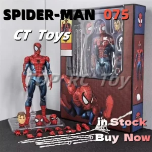 Hot CT Toys SpiderMan Mafex 075 Figure The Anazing Spiderman Comic Ver Mafex 185 Action Figure Figurine Model Toys Kids Gifts