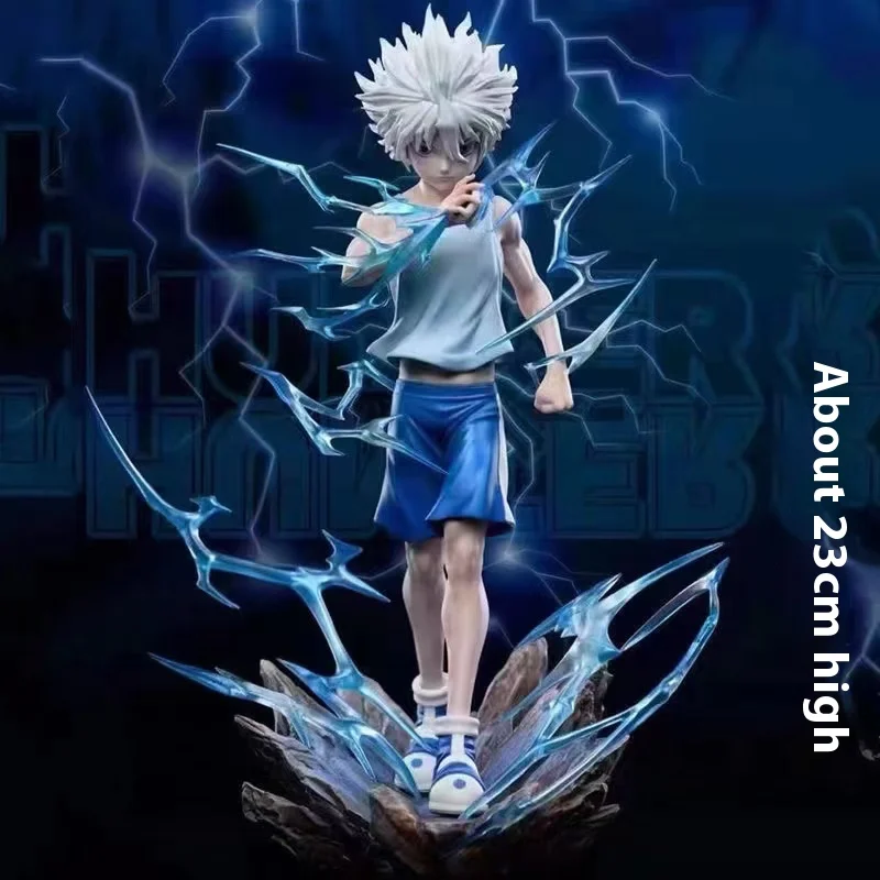 New Nuevas Figuras De Anime Hunter × Hunter Killua Zoldyck Figura AccióN De Manga Modelo Pvc Estatua Coleccionable Ornamento