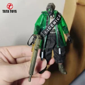 3.75 inch 1/18 scale dolls clothes plastic raincoat accessories fit 3.75 inch action figure acid rain war Cyberpunk