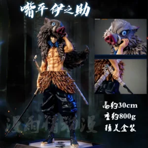 Demon Slayer Hand-Made Action Figure Collectible - Cheng KiSatsutai Hashibira Inosuke Statue Toy Model Ornaments for Fans