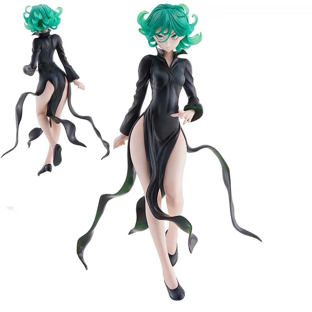 20CM TERRIBLE TORNADO Saitama Figure Anime One-Punch Man Cool Cute Desktop Golf Model Toy Gift Collection Ornaments PVC