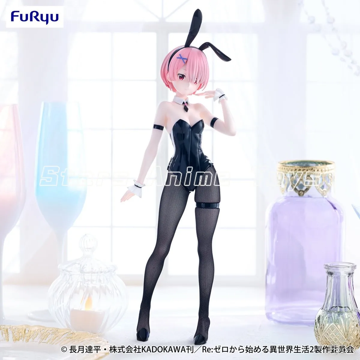 Original FuRyu BiCute Bunnies Re0 RAM/REM Bicolor Toy Collection Model Anime Figure