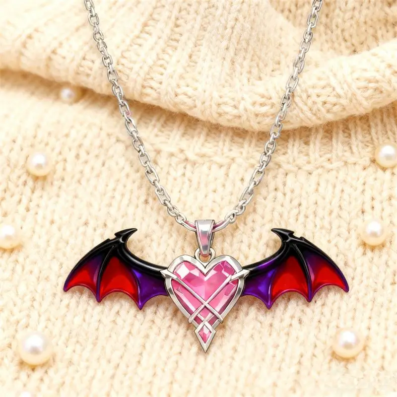Genshin Impact Anime Peripheral Necklace Durin Necklace Demon Dragon Love Demon Wings Pendant Game Peripheral Pendant Toy Gift