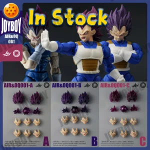 In Stock Air&OQ Studio Ultra Ego Vegeta Dragon Ball Shf Head Accessories Air OQ Vegeta Action Custom Heads Kit SHF Collection