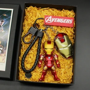 Marvel Avengers Keychain Accessories Iron Man Personalized Car Keychain Creative Pendant Captain America Hulk Gift Kids Toys