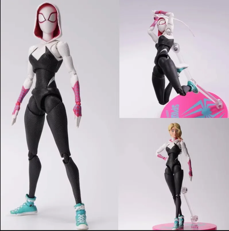 SHF Lady Amazing Spiderman Spidergwen BJD Spider Man Into the Spider-Verse Gwen Figure Model Toys