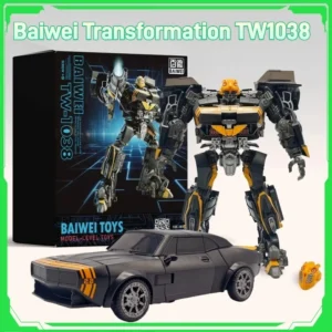 Baiwei Transformation TW1038 TW-1038 Darkly Bumblebee Movie Edition Alloy Robot Action Figure Statue Model Collectible Gift Toy