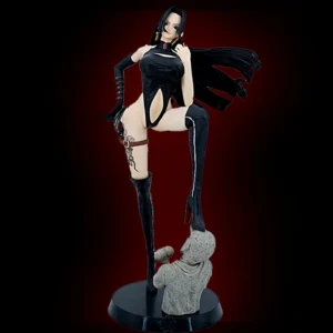 48cm One Piece Hancock In Tights Standing Position Anime Girl Figure Model Gk Statue Collection Desktop Decoration Ornament Toys