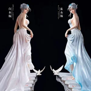 30/58cm Ghost Knife Holy And Elegant Ice Princess Haiqin Smoke High Quality Edition Look Back Handmade Action Figure Gift