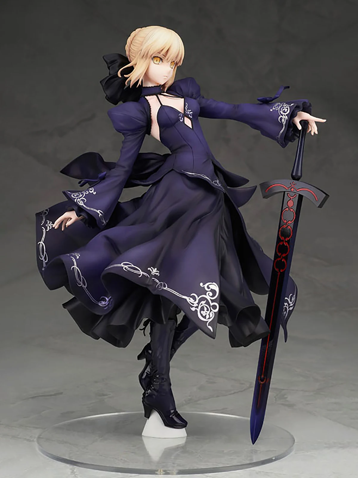 In Stock Original Alter Prepainted Fate/Grand Order Altria Pendragon Saber (Alter), Dress Ver. 1/7 H=230mm Figure Detachable - Image 4