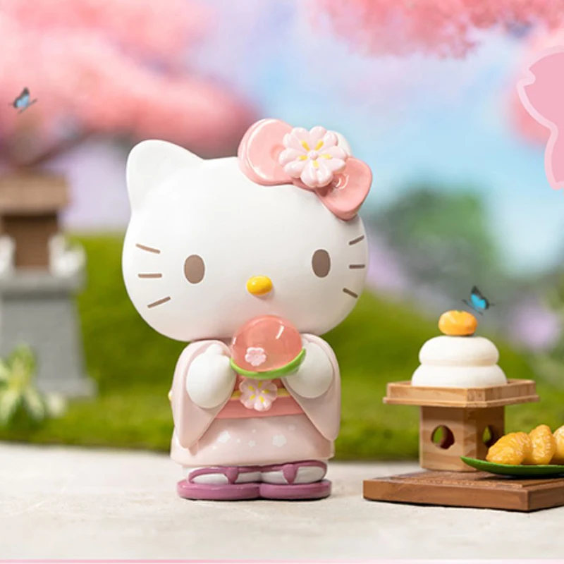 Sanrio Blossom And Wagashi Series Blind Box Cute Kuromi Cinnamoroll Melody Pocahcco Pompompurin Action Figure Suprise Bag Toys - Image 12