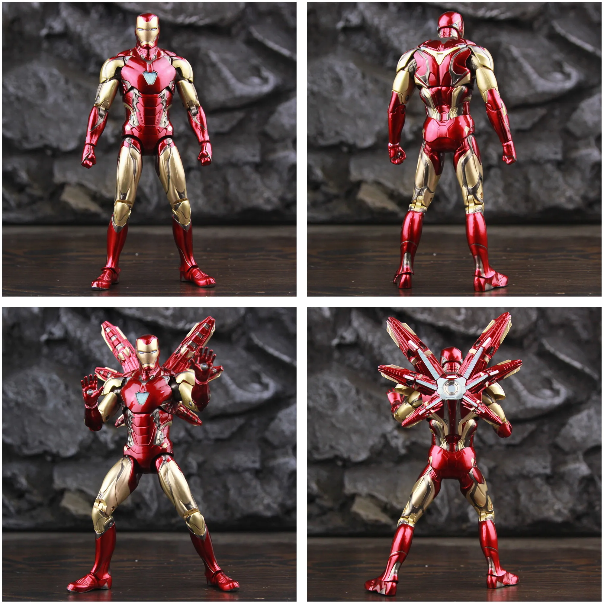 ZD Toys Marvel Iron Man MK85 2.0 LED 7″ Action Figure The Infinity SAGA Mark LXXXV 1.0 Mark 85 Hologram Shield Nano Weapons Doll