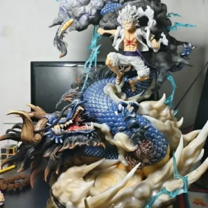 24cm Anime One Piece Luffy Vs Kaidou Figures Luffy Gear 5 Statue Nika Luffy Figurine Gk Figurine Model Doll  Ornament Toys Gifts