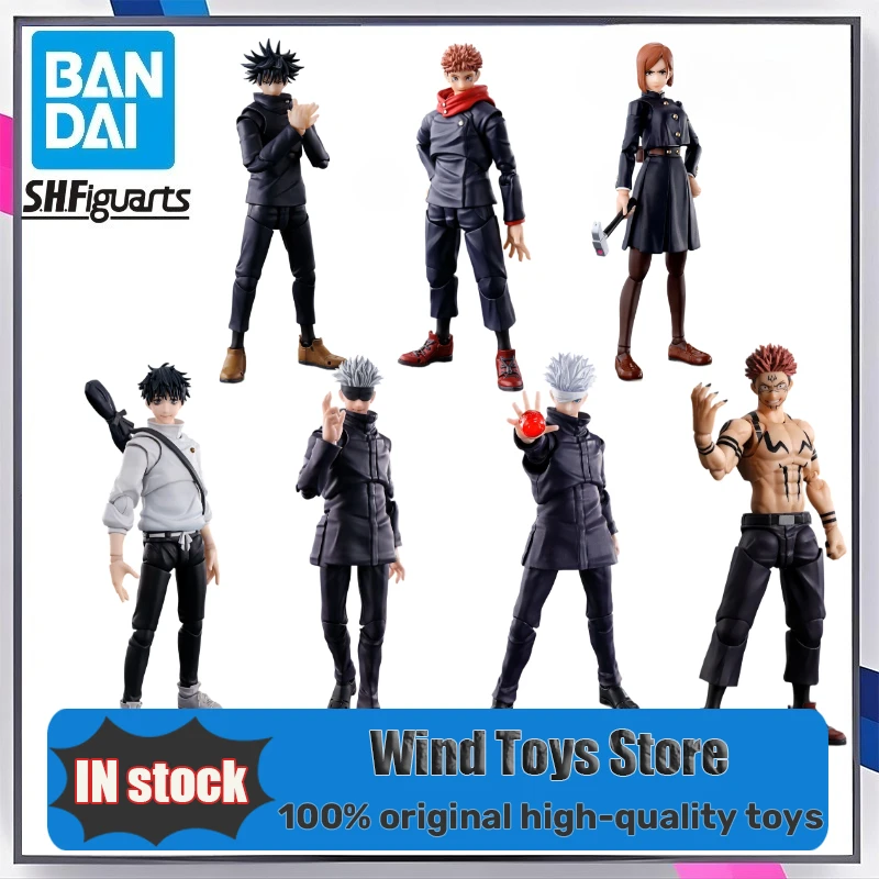 100% Original SHFiguarts Jujutsu Kaisen Action Figures Set – Aoi Satoru Gojo Itadori Yuji Fushiguro Megumi Ryomen Sukuna
