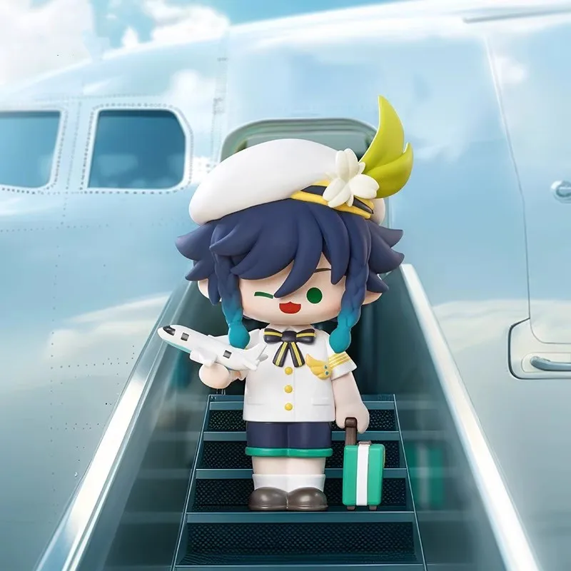 Kawaii Genshin Impact Dress-Up Dreams Hutao Venti Q-Version Series Anime Action FigureToys Doll Cute Ornaments Collection Gift