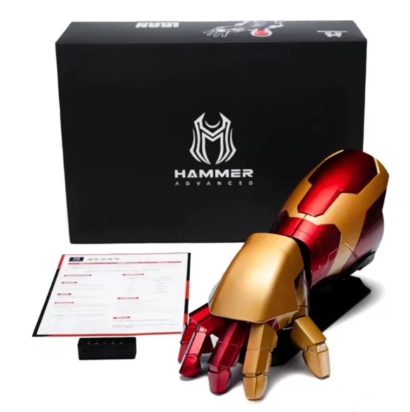 New Marvel Movie Voice Controlled Shapeshifting Armor Iron Man Jarvis Mk42 Arm Wearable Toy Model Figurine Surprise Gift - Image 8