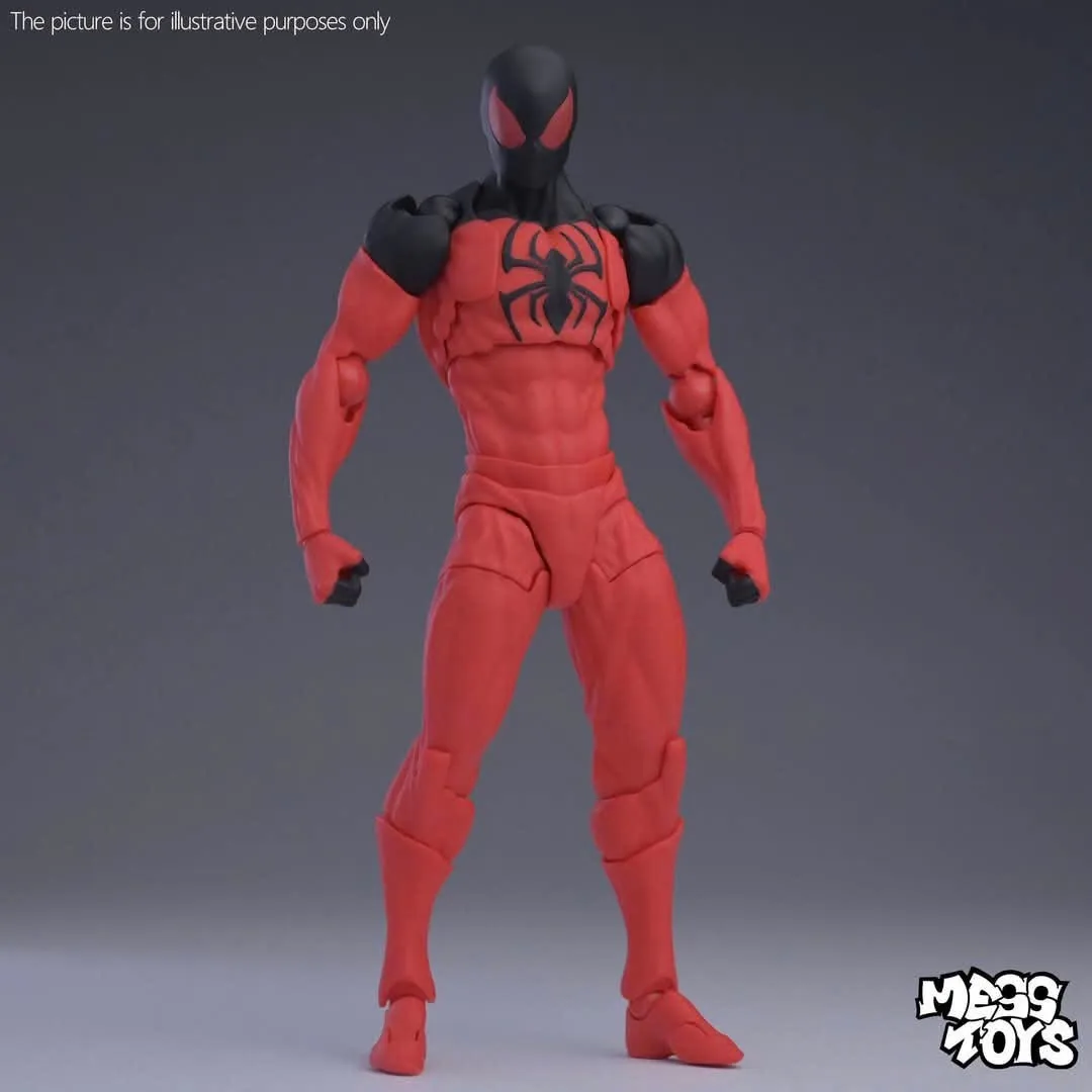 In Stock Mess Toys Spider Man Symbiote Kaine Parker Black Neighbor Symbiote Spider-Man Black Scarlet Spider Man Venom model toys - Image 7