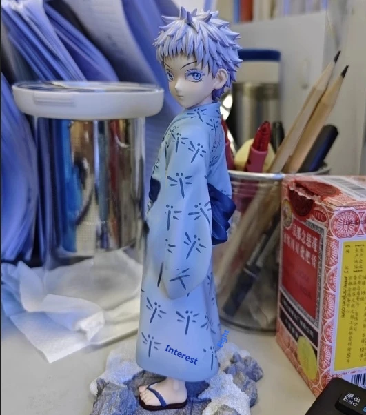 Anime Jujutsu Kaisen Figures Satoru Gojo Childhood 5t5 Action Figure Q Version Collectible Model  Ornament Birthday Gifts