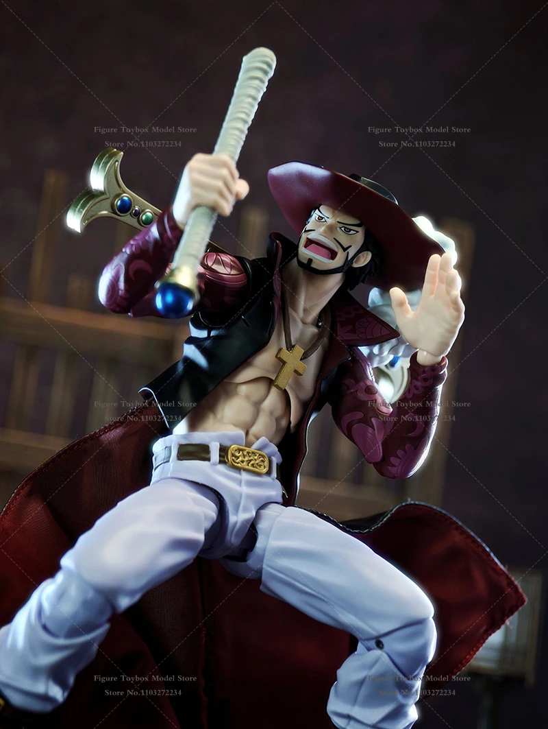 No Doll 1/12 Sea Hunter Man Action Figure Mini Stand Collar Hemline Cloak Toys Accesory For 6" Shf Dracule Mihawk Soldier Body - Image 3