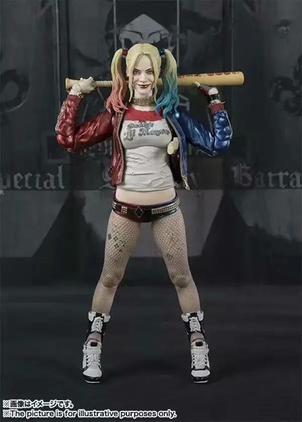 15CM Anime Harley Quinn Action Figure Sexy Real Silk Stockings Joker Figurine Pvc Room Decoration Halloween Gift Toys - Image 5