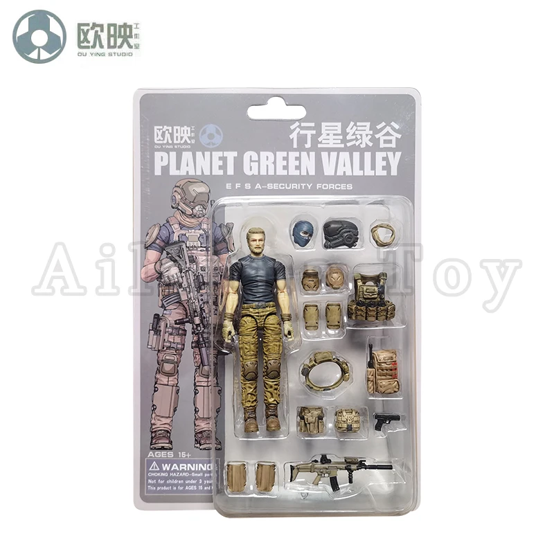Ou Ying Studio 1/18 Planet Green Valley PGV 3.75inch Action Figure EFSA Male Female Robot Figures Anime Model