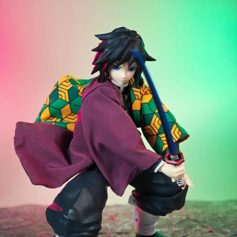 Demon Slayer Anime Tomioka Giyuu New Shf Handmade Kimono Clothes Clothing Is Suitable for 1/12 Size Movable Humanoid Toys - Image 6