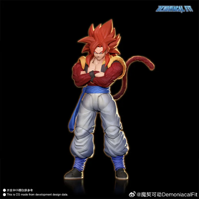 Demoniacal Fit Gogeta Figure Dragon Ball GT Super Saiyan 4 Gogeta 3.0 Anime Action Figures Figurine Model Toys Gifts