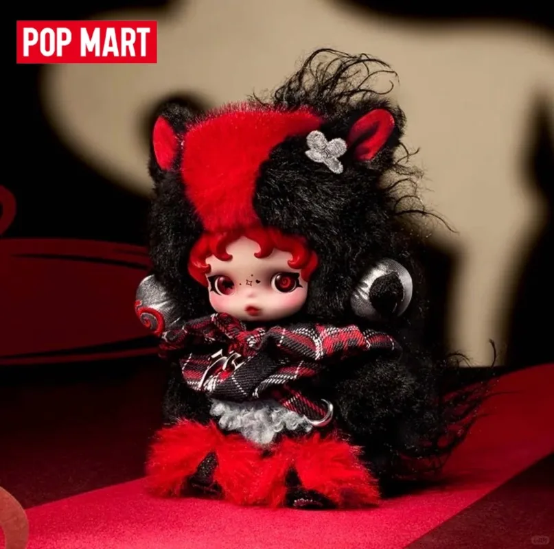 Genuine POP MART Have A Good Run Series Blind Box Vinyl Plush Pendant  Anime Figure Ornament Collection New Year Gift Toys