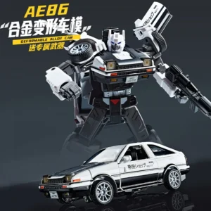AE86 Defromed Alloy Car Model Robot 19.5cm Action Figure Initial Drift Tofu Cart Toys
