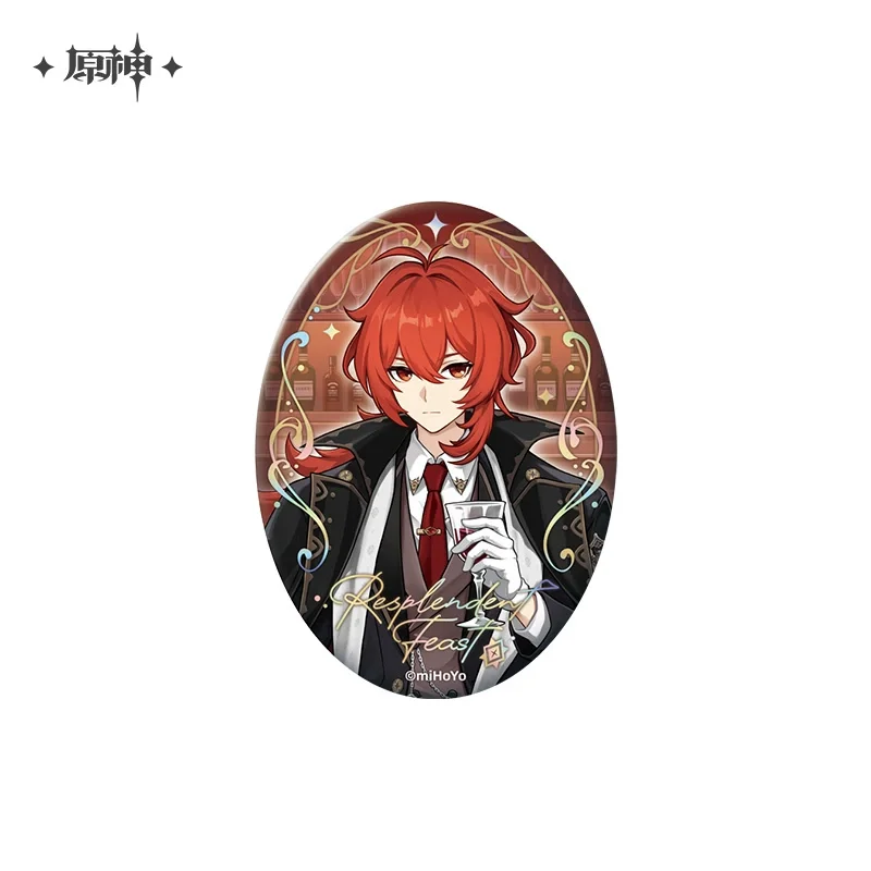 Sunsyea Genshin Impact Official Merch miHoYo Original CYHY Theme Series Diluc Badge Acrylic Stand - Image 11