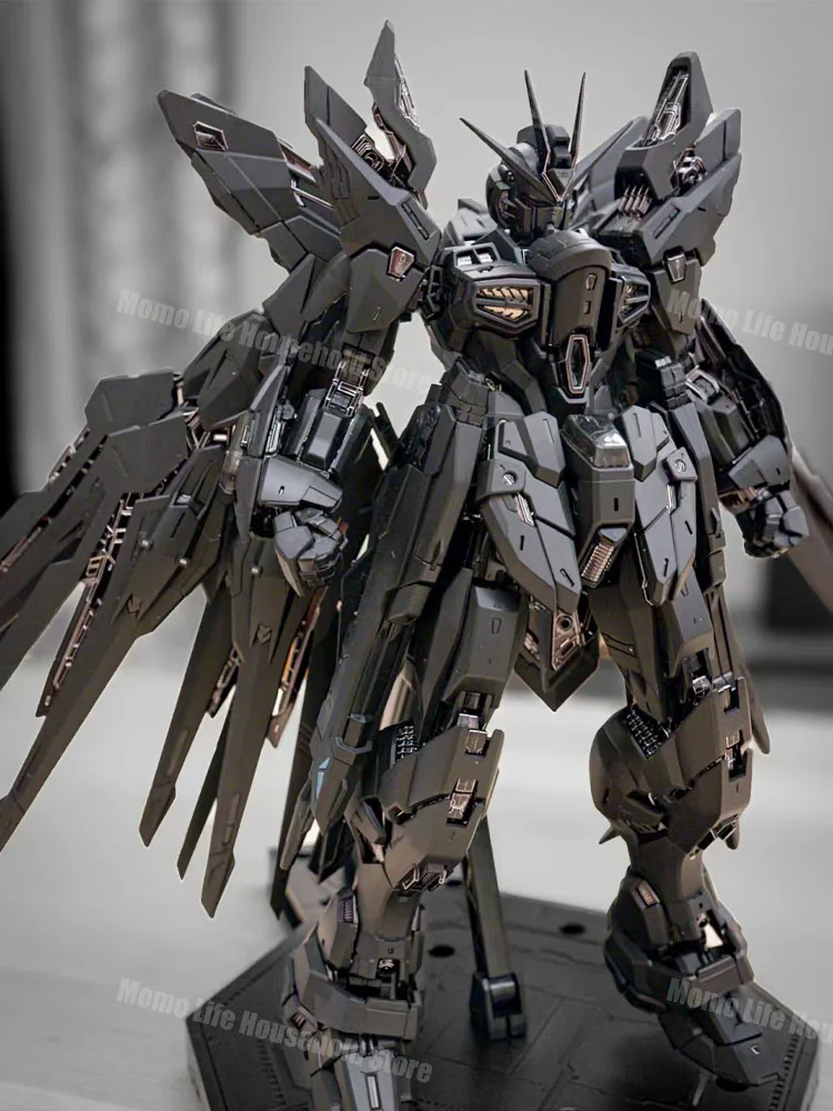 New Changlong 7701 Mgex  1/100 Zgmf-X20a Strike Freedom Black Assembly Model Kits Plastic Skeleton Kits Action Figure Gifts Toys