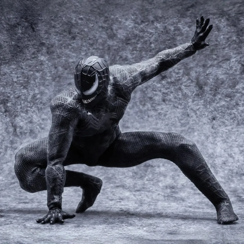 In Stock Venom Spider-Man Symbiotic Variant 1/12 Scale 6in Sawtooth Action Figure Anime Model Trendy Toys Desktop Doll - Image 3