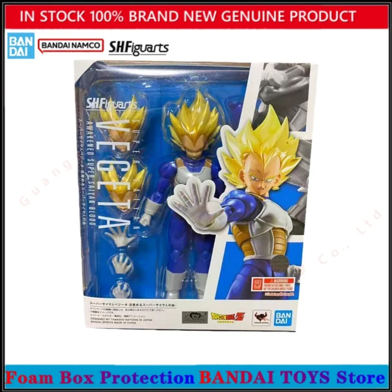 In Stock 100% Original Bandai Dragon Ball Z S.H.Figuarts Super Saiyan God Blue Son Gokou SHF Son Goku Blue Action Figure Model - Image 4