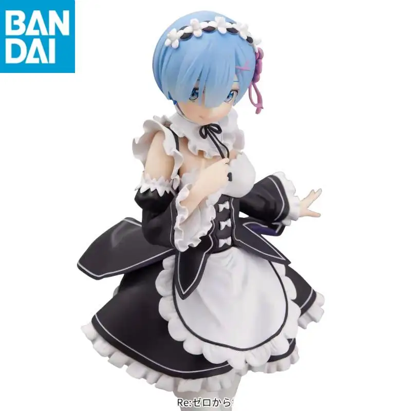 Original Bandai Namco Banpresto Re Zero-Starting Life In Another World Glitter Glamours Rem Maid Ver. PVC 24Cm Figures Model Toy - Image 4