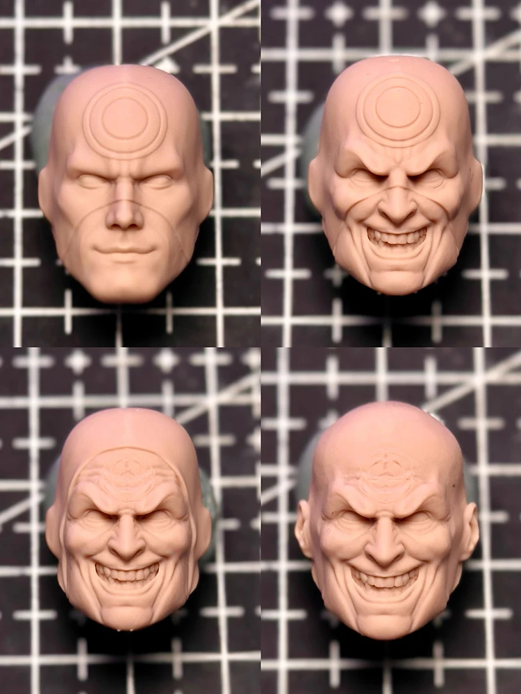 1/12 Bullseye Man Figure Comic Villain Unpainted Head Sculpt Model Toys Accessory For 6" Ml Shf Mezco Figure Body Customization - Image 6