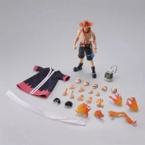 Anime One Piece 18cm BJD Joints Moveable ACE PVC Action Figure Collection Model Toys
