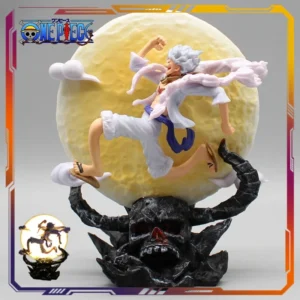 14cm ﻿Anime Luffy One Piece Figure Gear 5 Luffy Figurine Statue Doll Ornament Collection PVC Model Toys Birthday Gift Kids
