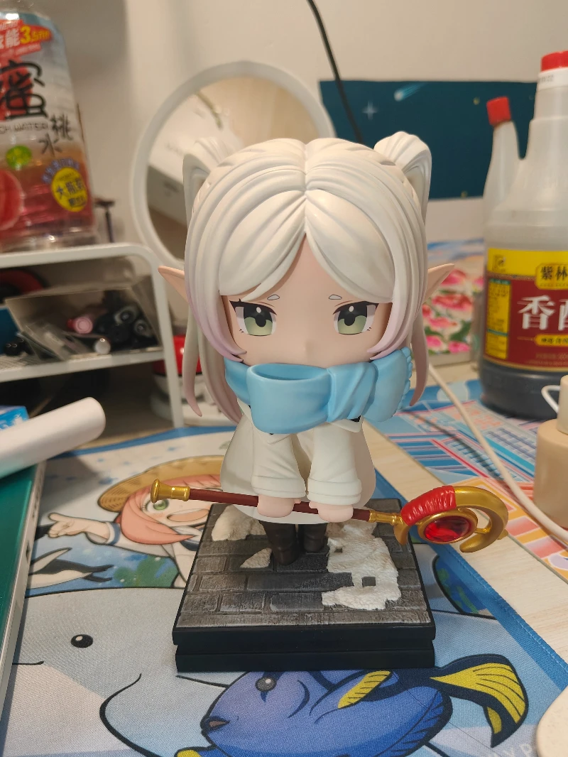 Anime Frieren q-version kawaii Standing posture Action Figure PVC Model statue Toys Desktop ornament Collectible Gifts boxed