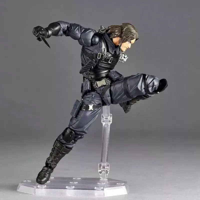 Moon Knight Figure Revoltech AMAZING YAMAGUCHI Avengers Marc Spector Winter Soldier Action Figurine PVC Movable Model Toys Gifts - Image 6