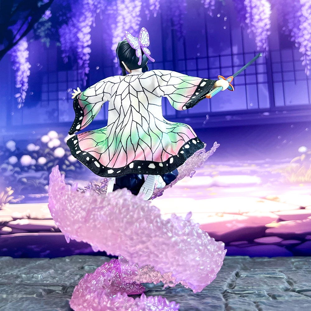 【No Figure】Demon Slayer SHF Handmade 1/6 Scale Female Warrior Shinobu Kochou Cloak Accessory  For 12inch Action Figure Model