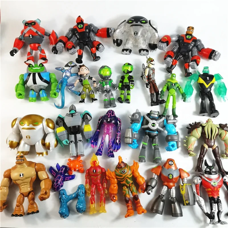Bandai Genuine Ben Tennyson 10 Doll Monster Figure Toys Ben10 Omnitrix Table Ornaments Kids Gifts